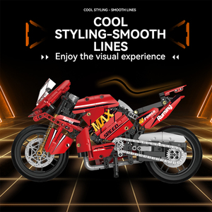 Hw 559 Pcs Công Nghệ Gạch Xe Máy Loạt Siêu Max Mô Hình Xe Máy Xây Dựng Khối Đồ Chơi Bộ Quà Tặng Cho Trẻ Em - Product Image 4