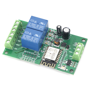 Módulo de Relé de 2 Canales, Placa de Desarrollo Inalámbrica para Arduino Smart Home, ESP8266, WiFi, CA, 250V/CC, 30V, 2 Canales