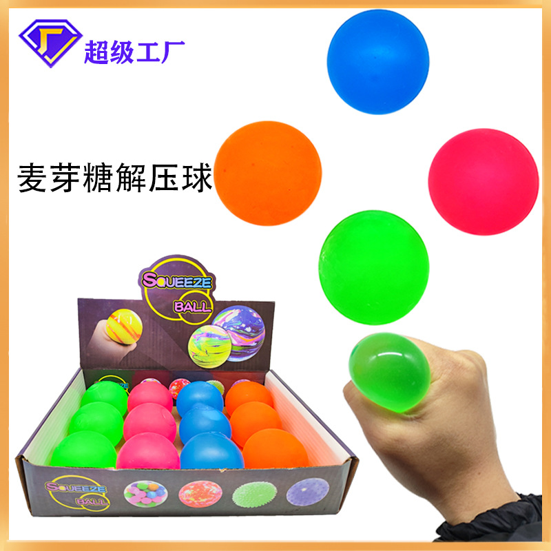 Boules de bonbons au malt de 6 cm - Boîte de présentation de 12 pièces - Multiples de 12