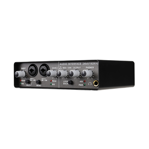 USB <strong>Audio</strong> Interface Sound Card External Condenser <strong>Microphone</strong> for Music Recording for PC Computer Studio for Live Performances - Product Image 1