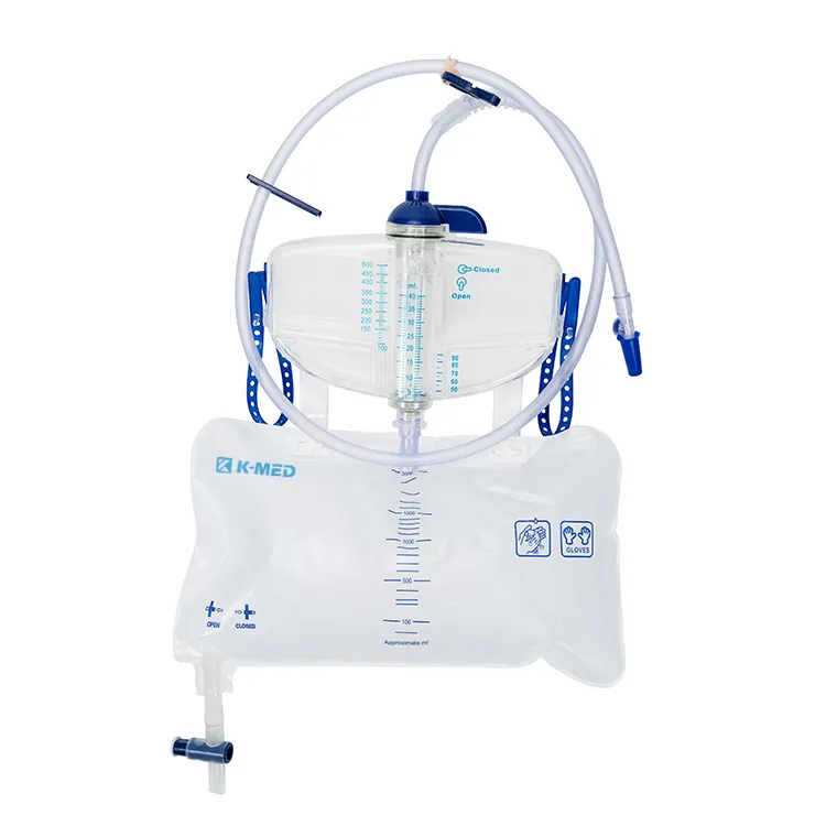 Medidor de orina para adultos, bolsa de drenaje médica de lujo, 1500ml, 2000ml, 2600ml