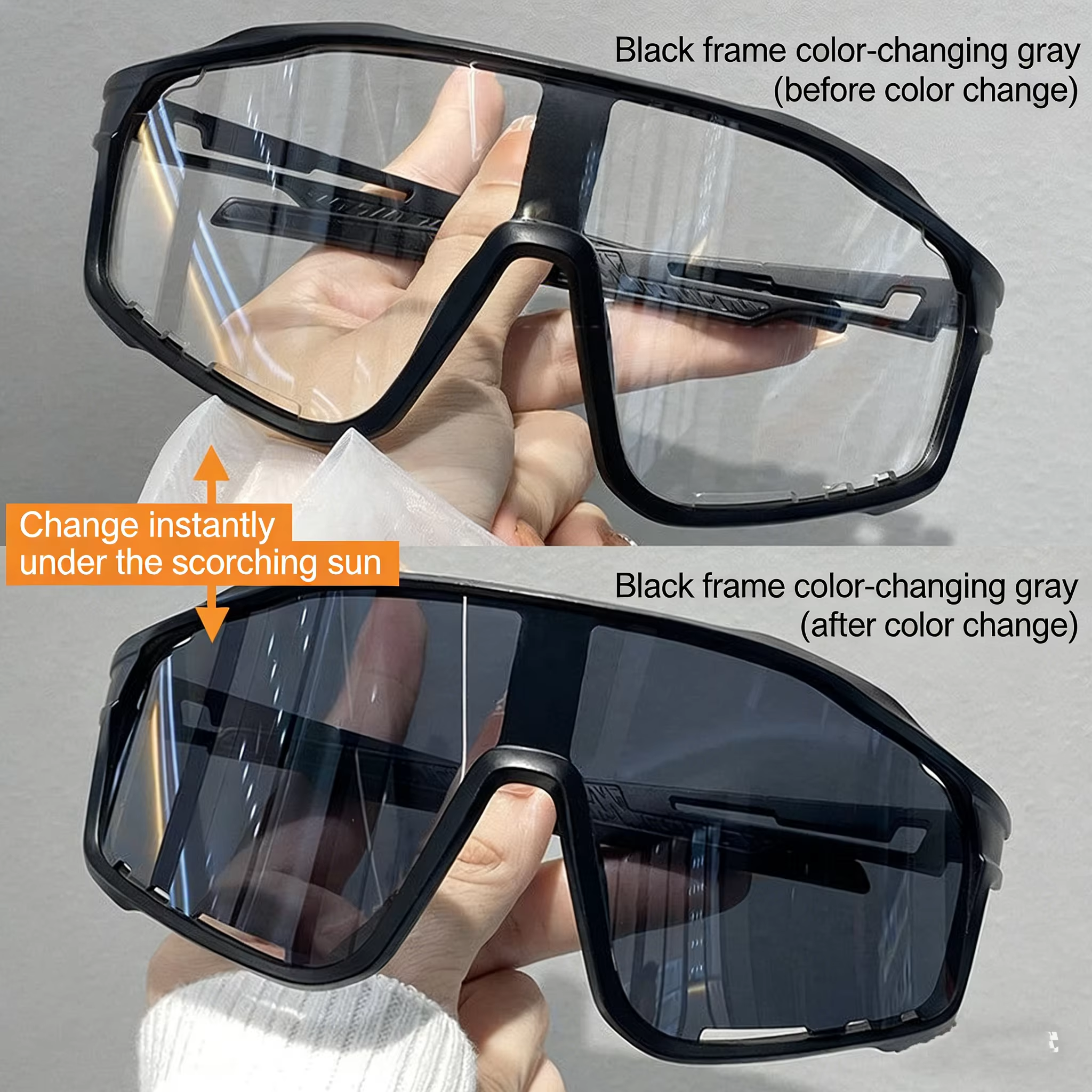 Black Frame Photochromic Lens
