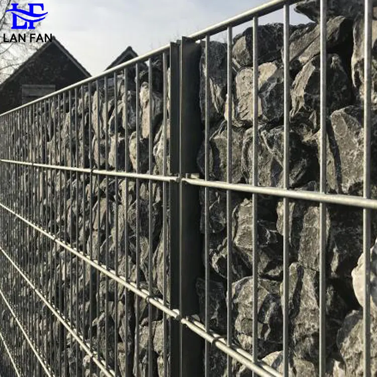 Construction durable soudée de mur de Gabion de grillage de fer de Gabions et de paniers