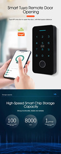 IP66 Tuya Waterproof Smart Biometric RFID Card Fingerprint Touch <strong>Keyboard</strong> <strong>Access</strong> <strong>Control</strong>