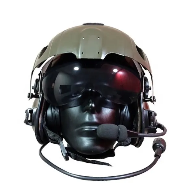 새로운 2023 인기있는 스타일 난연 디자인 헬멧 헬리콥터 항공기 조종사 헬멧 (전투기 조종사 헬멧)