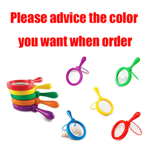 3x lente d'ingrandimento in plastica palmare a forma di cartone animato per bambini giocattolo di lente di lettura educativa per l'apprendimento dell'esplorazione dei bambini - Product Image 4