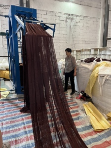 Màu nylon lưới đánh cá 210D/6ply 8mm * 1200md * 100yard knotless lưới đầy đủ lưới raschel Lưới Đánh Cá - Product Image 4