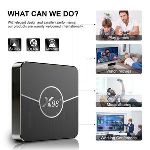 Factory Design <strong>Provide</strong> Customized Launcher Best Quality TV Box X98 Plus Internet Dual WiFi Set Top Box with Amlogic S905W2 CPU - Product Image 5