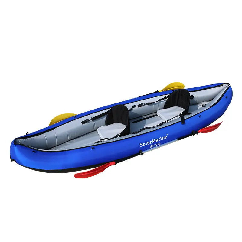الجملة 0.55 سنتيمتر سمك PVC 200 كجم تحمل 2 شخص 330 سنتيمتر نفخ زورق كاياك قارب