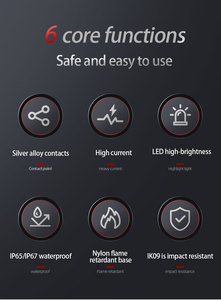 22mm nhiệm vụ nặng nề không thấm nước IP65 cao 1NO 20A Micro thép không gỉ momentary kim loại đẩy nút chuyển đổi cho xe máy - Product Image 5