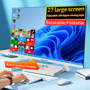 PC de escritorio táctil AIO empresarial de 27 ", ordenador monobloque todo en uno con interfaz VGA Intel Core I3 I5 I7 para juegos y oficina