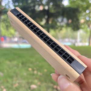 In legno 16 fori doppia fila strumento musicale per bambini <span class=keywords><strong>Multi</strong></span> stile cartone animato armonica organo bocca armonica per i bambini