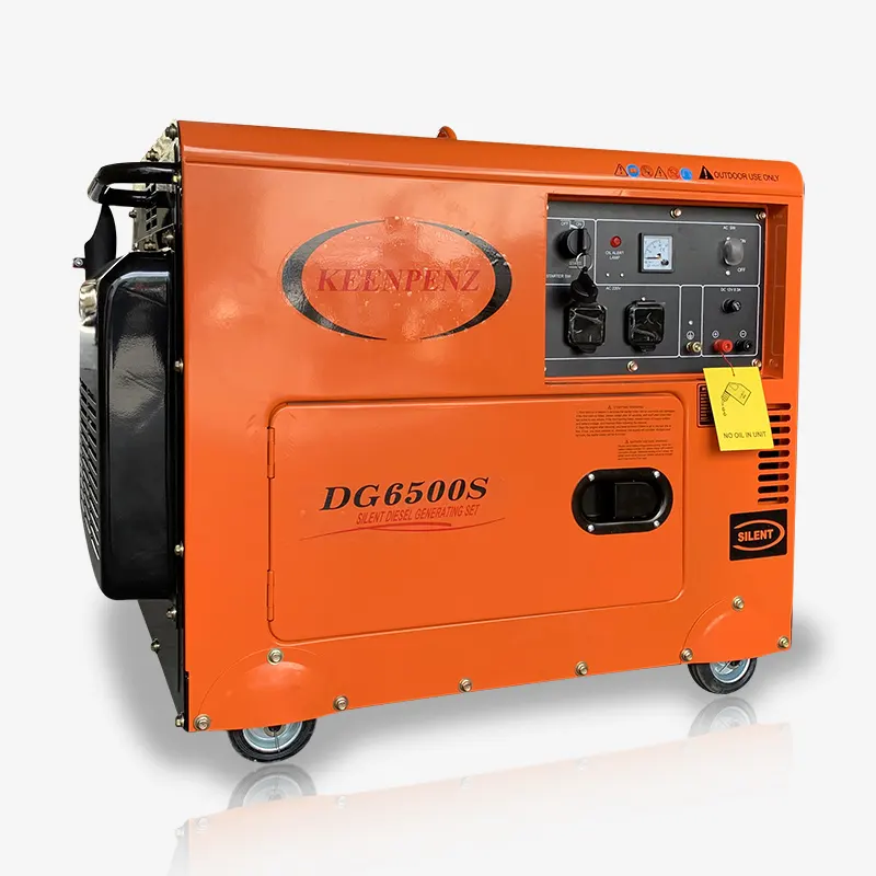 Générateur diesel silencieux portable, 220V, 380V, KIPOR, 5KW, 10kw, prix direct usine