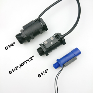 OD10/OD12ホースチューブプラスチックフロースイッチ0.3LPM低水流センサーパドルタイプ垂直および水平 - Product Image 4