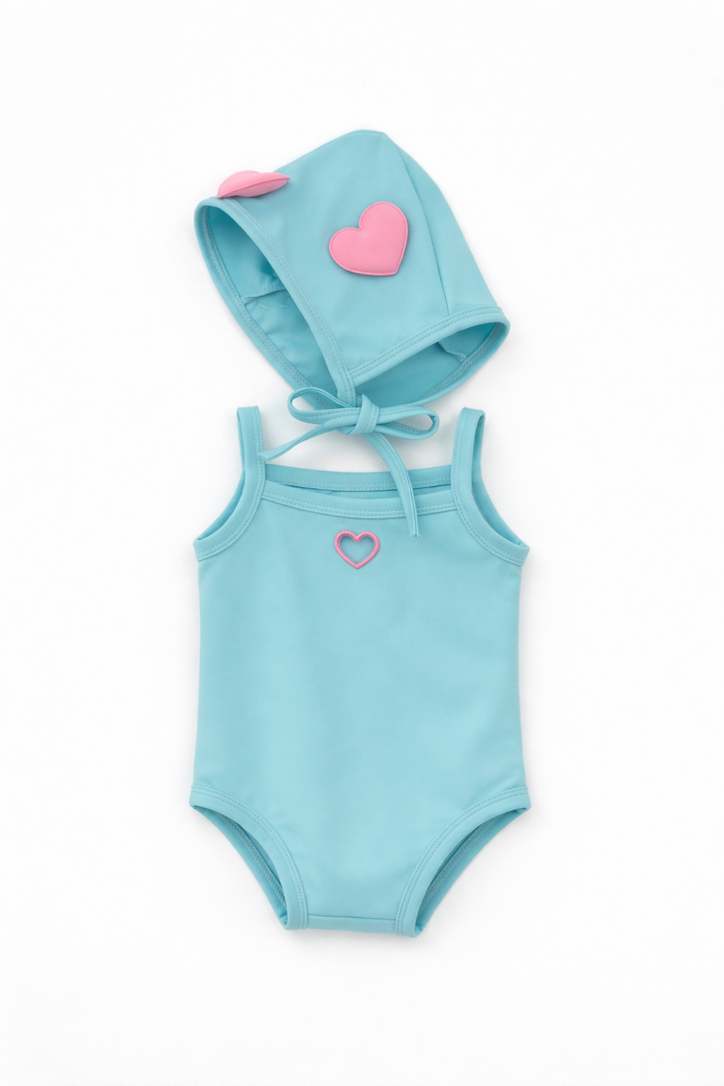 Maillot de bain 26 bretelles tricolores-bleu clair