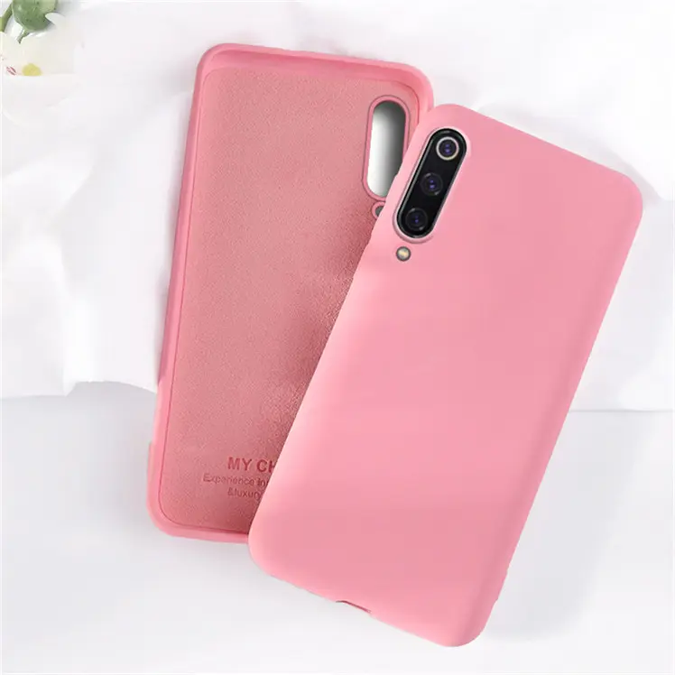 Hot Baby Skin custodia carina custodia morbida in Silicone liquido per cellulare cover posteriore per Xiaomi Mi 8 9 SE per Redmi 8A nota 7 8 9 s pro