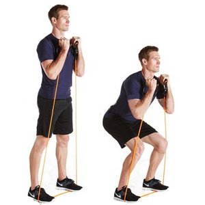 Exercise Bands with <strong>Handles</strong> Strength Training Resistance <strong>Loop</strong> Bands <strong>Elastic</strong> Stretch Tubes Cords for Fitness Workout Training - Product Image 4