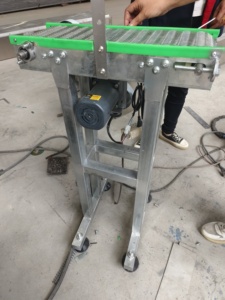 中国工厂供应新型304不锈钢台式链条，用于自动装配线可调的小型网带输送机 - Product Image 6