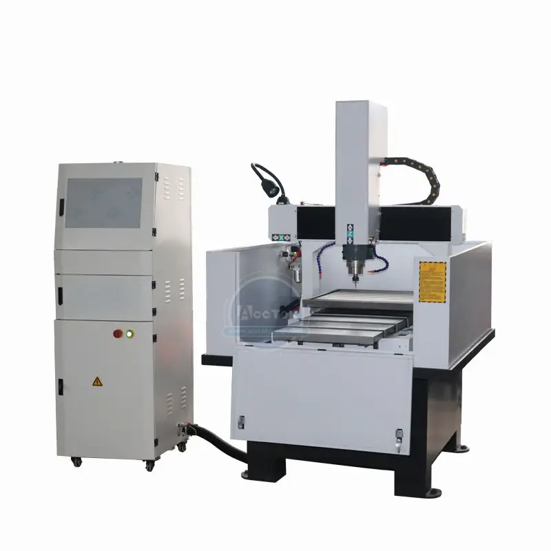 Fresadora CNC con marco de hierro fundido, 4040, 6060, máquina de grabado de Metal para molde, cobre, latón y aluminio
