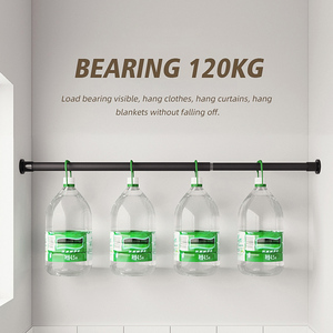 2024 Hot Bán rustproof phòng tắm vòi hoa sen <span class=keywords><strong>Curtain</strong></span> Rod Telescopic căng thẳng có thể điều chỉnh <span class=keywords><strong>Curtain</strong></span> Rod - Product Image 4