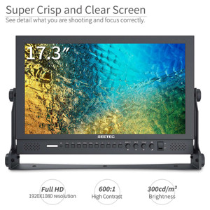SEETEC Factory 17,3 Pro Broadcast Field Monitor pulgadas FHD diseño de aluminio, HDMI/3G-SDI/componente/entradas compuestas, - Product Image 2