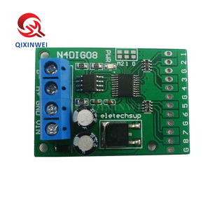 QXW 8ch <strong>Input</strong>/<strong>Output</strong> Digital Switch TTL LvTTL CMOS RS485 IO Control <strong>Module</strong> Modbus Rtu Board For PLC Relay N4DIG08 - Product Image 1