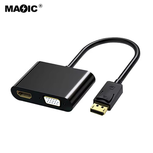 DisplayPort to <strong>HDMI</strong> VGA Adapter DP 1.2 HBR2 to <strong>HDMI</strong> 2.0 (4K 60Hz) or VGA 1080p Converter Dongle DP to <strong>HDMI</strong> VGA Monitor Adapter