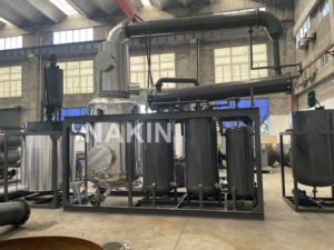 1 Ton Waste <strong>Lubrication</strong> Recycling Plant Recycle Black Waste Engine Oil to Yellow Base Oil Machine