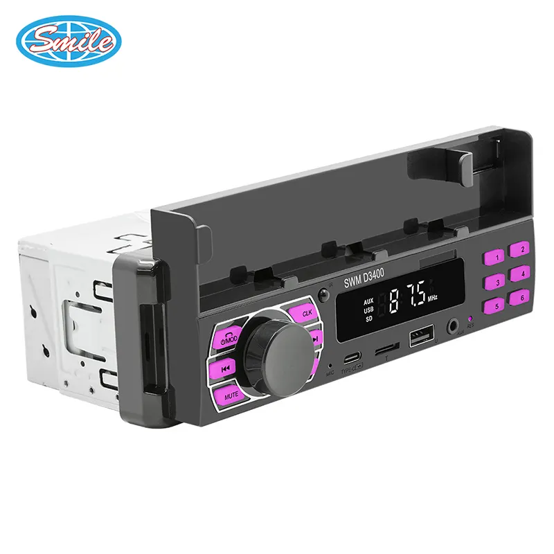 Vente en gros Autoradio stéréo Fm Aux Entrée Récepteur Usb Avec Bt Audio Lecteur MP3 de voiture Lecteur multimédia de voiture