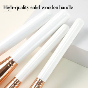 EMF Sang Trọng 10Pcs Trang Điểm Bàn Chải Thiết Lập Chuyên Nghiệp Mềm Vegan Gỗ Xử Lý Chất Lượng Cao Rose Gold Nhãn Hiệu Riêng Trang Điểm Bàn Chải - Product Image 5