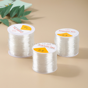 JD Large Rolls Version 0.5mm 0<strong>.6mm</strong> 0.8mm 1mm Strong Stretch Crystal <strong>Elastic</strong> Beaded <strong>String</strong> Bracelet Jewelry Material Bead <strong>String</strong> - Product Image 2