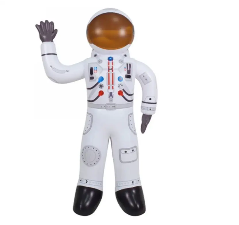 Un 60 "alto modello di un viaggiatore spaziale nuovo astronauta gonfiabile per bambini o adulti In festa Halloween, spazio gonfiabile alieno