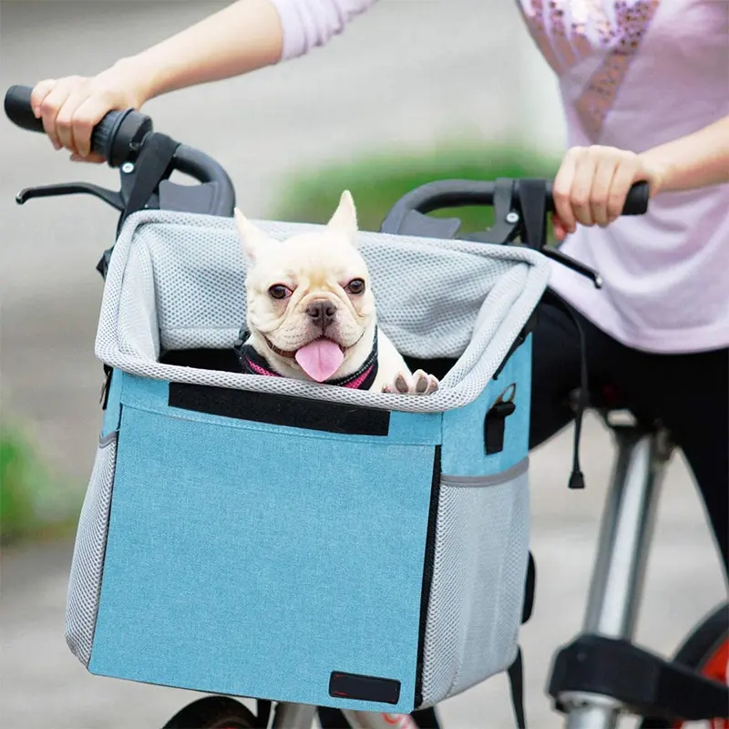 Benutzer definierte faltbare atmungsaktive Fahrrad Fahrrad Korb Hund Katze Haustier Träger Reise rucksack