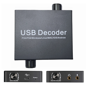 External <strong>USB</strong> Sound <strong>Card</strong> with Volume Control <strong>Output</strong> and Bass Knob Adjustment Stereo Audio Adapter with 3.5mm Microphone for PS4 - Product Image 5