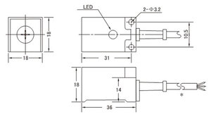 Sensor de proximidad inductivo cuadrado de 1/2mm, sensor de proximidad inductivo de 2/8mm, de 5/8mm, de 2, 2, 3, 2, 5, 2, 3, 2, 3, 2, 2, 2, 3, 3, 2, 3, 3, 2, 2, 3, 2, 3, 4 - Product Image 6
