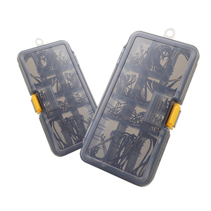 Palmer 161 cái 190g thép carbon cao bù đắp vòng tròn móc câu cá mạ Niken chống gỉ móc thiết lập hộp bạch tuộc móc - Product Image 6