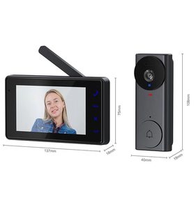 Timbre Visual inalámbrico con sistema de intercomunicación de vídeo inteligente recién llegado con pantalla táctil para uso doméstico timbre doméstico - Product Image 3