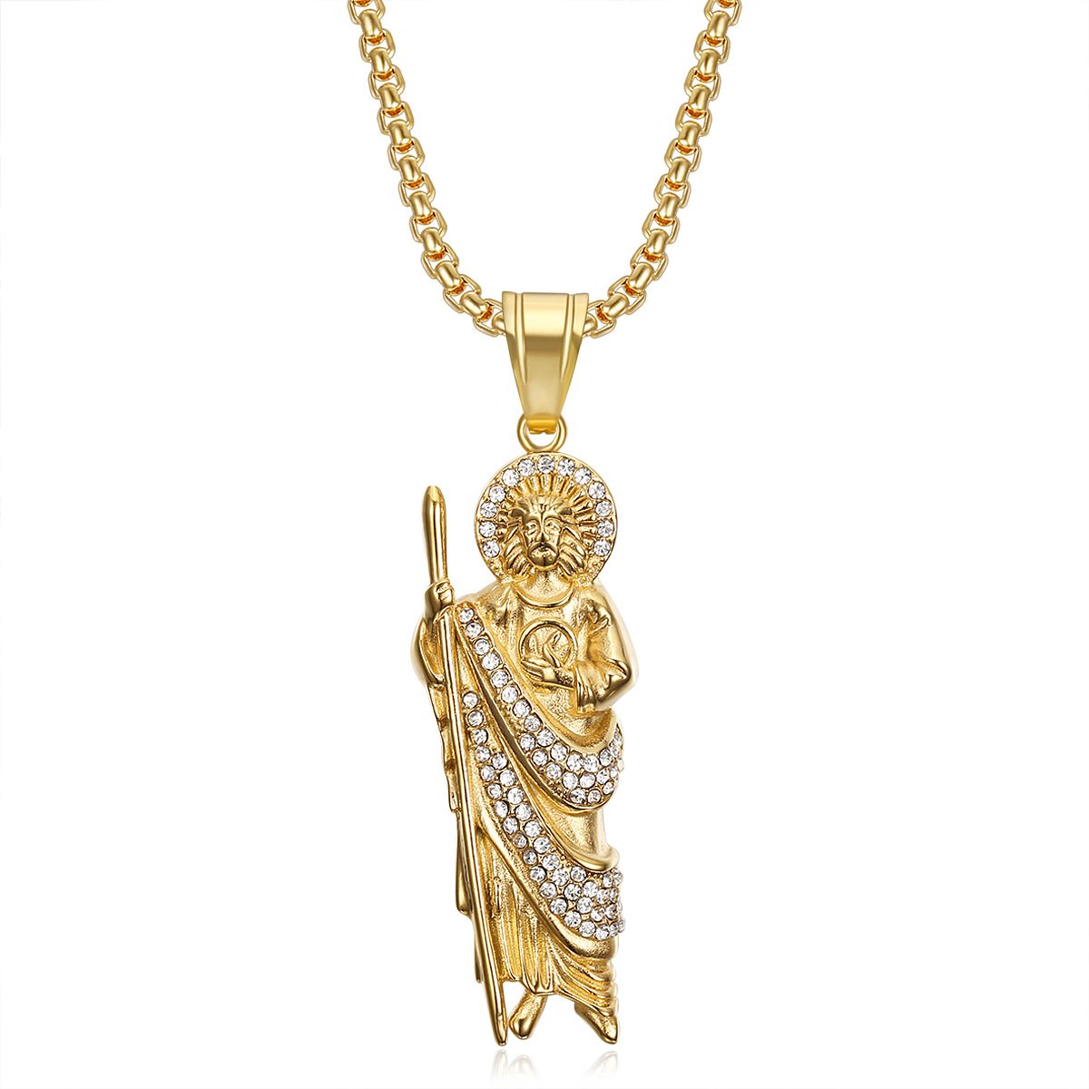 Colgante único de oro sin cadena