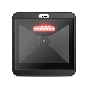 Eyoyo escáner de código de barras de escritorio 2D, omnidireccional manos libres con cable USB lector de código de barras grande, pantalla 1D QR escaneo de códigos de barras Auto - Product Image 1