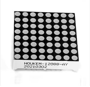Янтарный цвет 1,2 дюймов 8x8 точечный матричный светодиодный модуль Дисплей 1,2 ''32x32 мм HOUKEM-12088 - Product Image 3