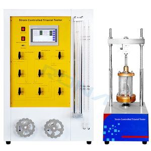 Equipo de pruebas triaxiales de control automático para suelos, sistemas de prueba de CD UU CU