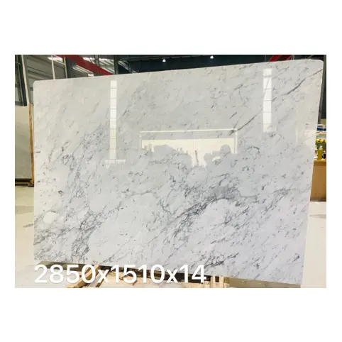 Piedra natural Bianco Carrara losa de mármol blanco Gioia azulejo italiano Verona Carrara piedra mármol blanco para el diseño de pisos de interiores