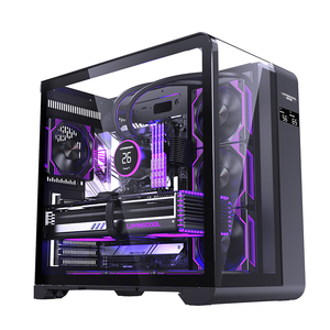 Tower Glass PC Case LED Esports Atmósfera RGB Fan ATX Gaming Computer Cases & Towers CPU Cooler para escritorio LOGOTIPO personalizado OEM y ODM - Product Image 1