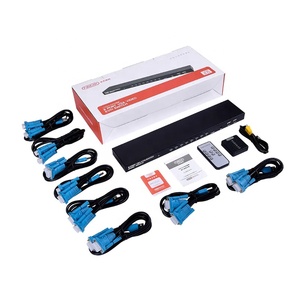FJ-810UK-M Fjgear 8ポートusb2.0kvmスイッチ、デスクトップコントローラー付き8 in 1 out、赤外線コントローラー金属ケース付き - Product Image 4