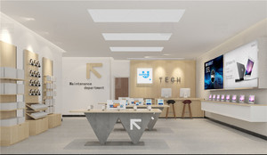 Wooden Counter Retail Mobile Phone Store Furniture Custom Cellphone Accessory Floor Stand Laptop <strong>Display</strong> <strong>Table</strong> for <strong>Computer</strong> - Product Image 3