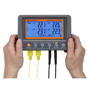 Termómetro térmico AZ88599 de 4 canales K, termopar y termistor, registrador de datos de temperatura con relé - Product Image 3