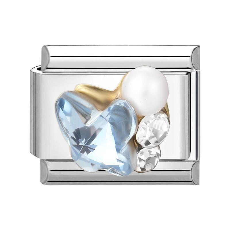 Blue butterfly diamond ball