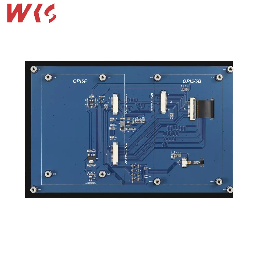 Papan modul panel tampilan layar sentuh kapasitif, papan modul 8 inci 800*1280 MIPI antarmuka DSI G + G untuk oranye Pi 5/5b/5 Plus