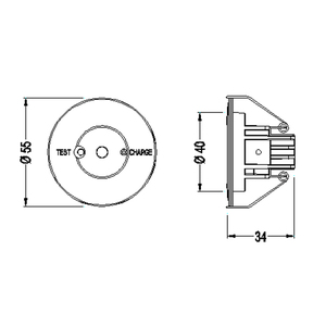 <strong>1w</strong>/2w/<strong>3w</strong>/<strong>5w</strong> Non-maintained Ip20 Recessed Emergency Light <strong>Led</strong> Down Light With 3h Emergency Battery Backup - Product Image 6