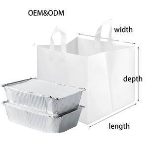 ソフトループハンドル付きプラスチックつや消し透明ループバッグスクエアボトムショッピングバッグ - Product Image 2